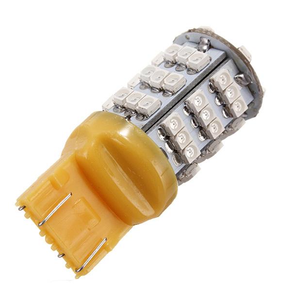 2Pcs T20 7443/7440 3528 SMD 54 LED Amber Yellow Turn Signal Blinker Light bulb -. 