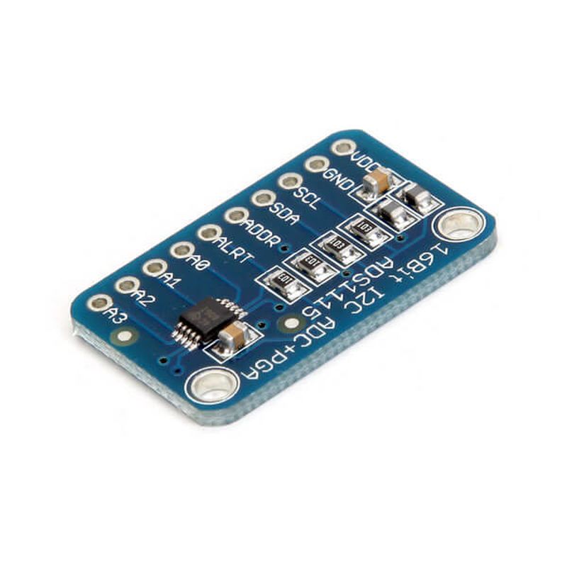 ADS1115 ADS-1115 16 Bit I2C 4 Channel ADC Module With Pro Gain Amplifier Analog To Digital Converter ADC Development Board With 10 Pin Header Leads For Cables Arduino RPI. 