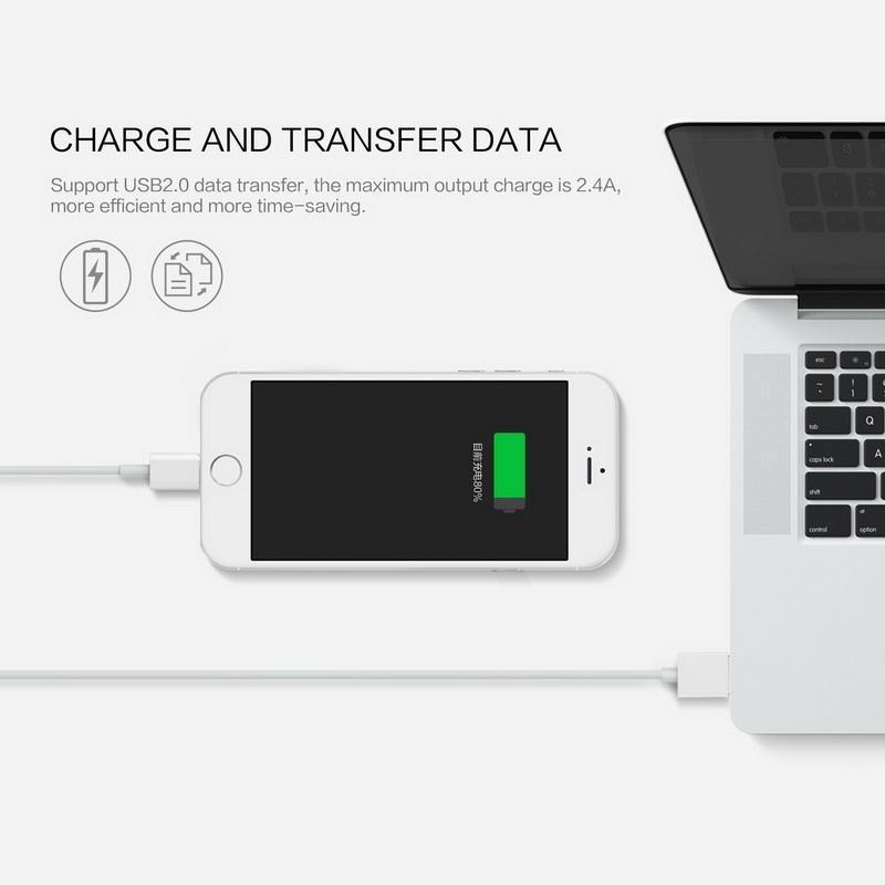 2.4A Magnetic USB Data Cable For Apple iPhone 7 6 6s Plus 5 5s, Phone Charger Cord, Fast Charging and Sync Color:Silver. 