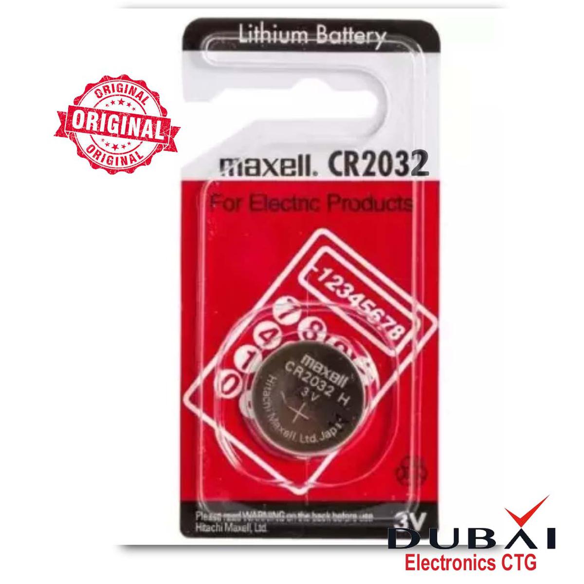 CR-2032 Maxell, Made In Japan. Bios Motherboard 3V Lithium Battery, Remote control, Calculators, Car Security Alarm, Keyless Car Remotes, Computer Equipment, Toys Multipurpose use