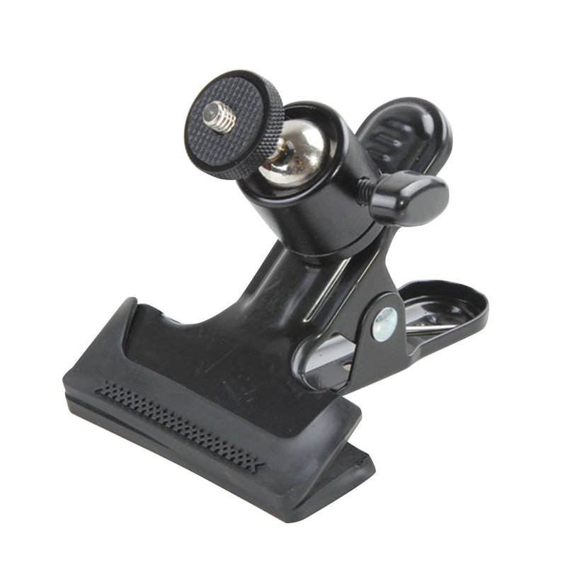 Multi-function Clip Clamp Holder Mount Tripod Head with Standard Ball Head 1/4 Screw photography accessories for Camera holder. 