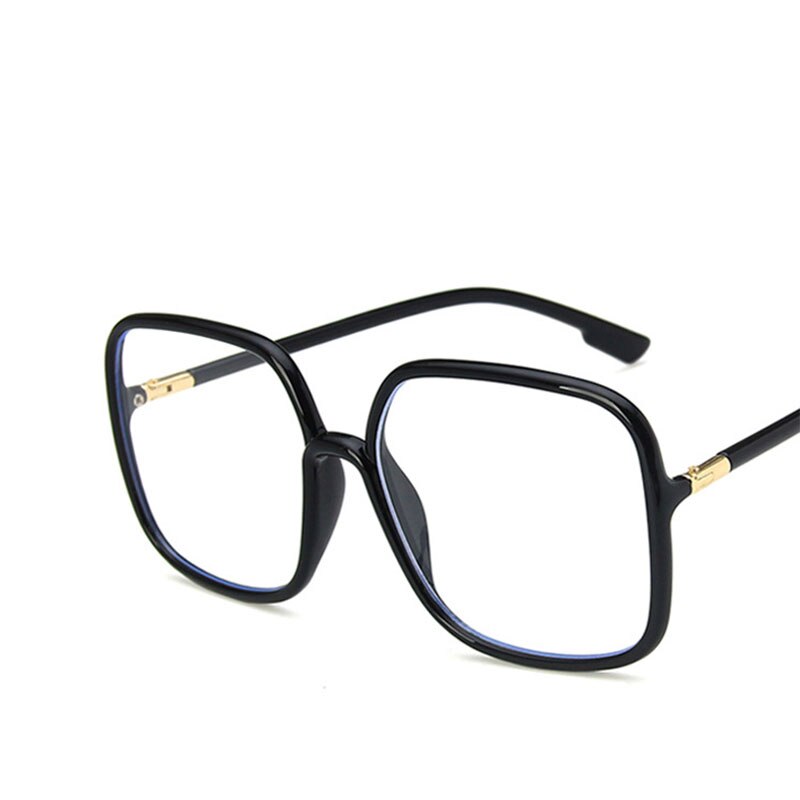 Antiblue Light Glasses Square Thin Frame Flat Lens Eyeglasses For Adu