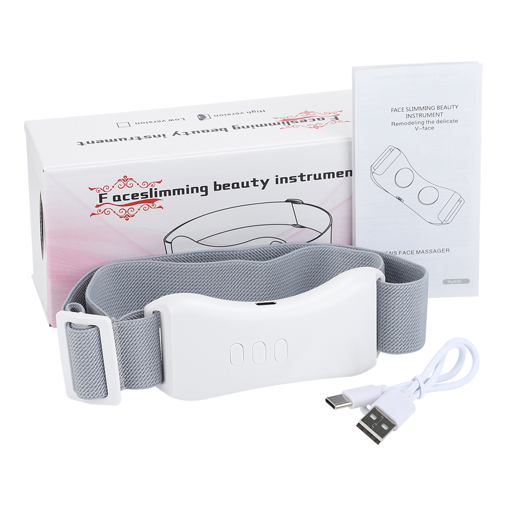 EMS Microcurrent Facial Lifting Massager 6-Mode Heated Skin Tightening Slimming Double Chin V Shape Lift Belt Face Fat Burning. 