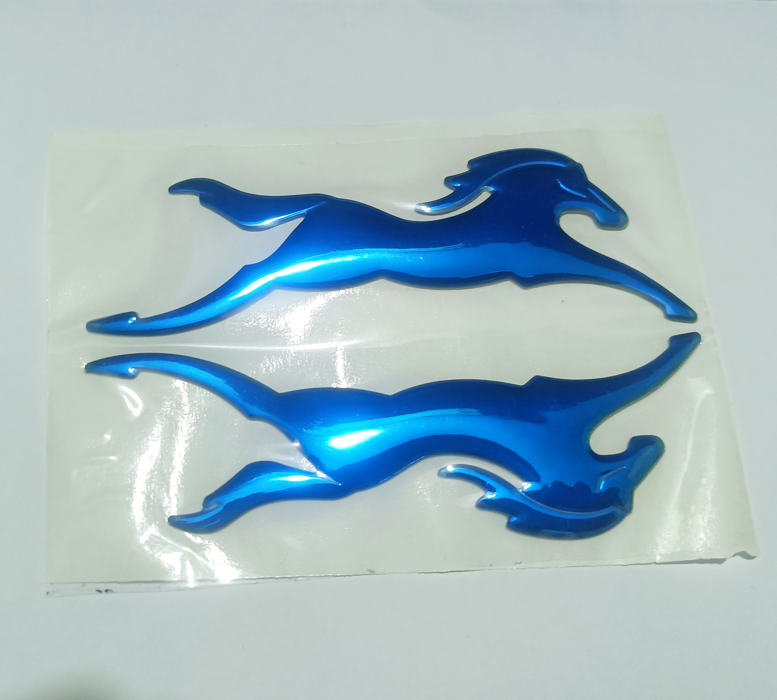 2PS TVS Apache Horse Side Badge Logo/Decal Model Emblem 3D Adhesive Both Side of Petrol Tank Monogram Sticker for Bikes. 