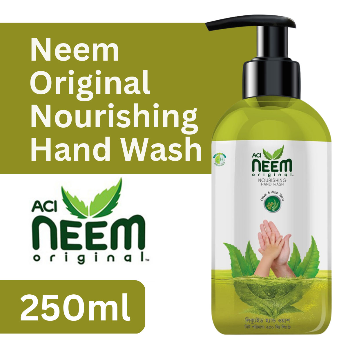 Neem Original Nourishing Handwash O&A 250ml Pump