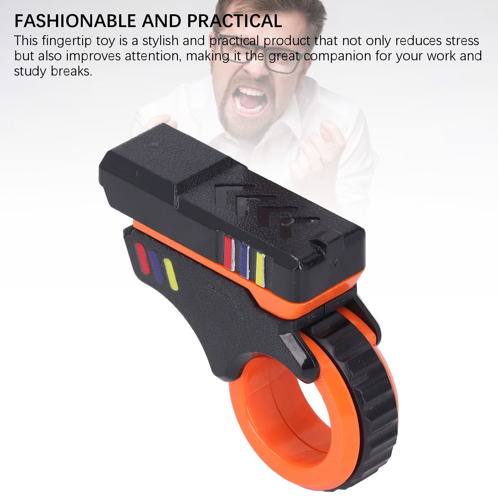 Fingertip Toy 3D Slider Fingertip Slider Toy Wear Resistant Magnetic Stress Relief Portable for ADHD ADD Autism. 