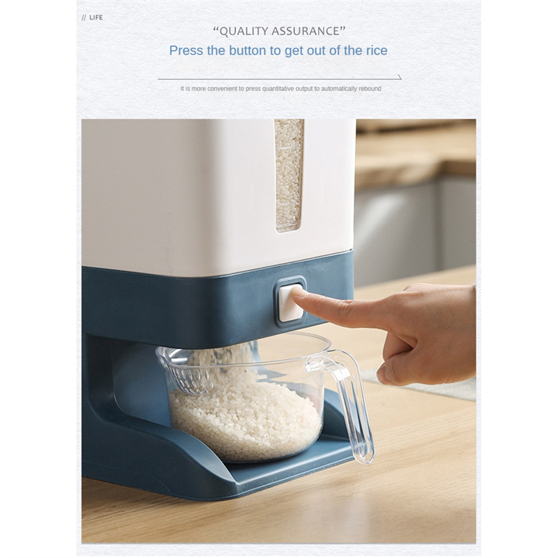 Sealed Grain Container Storage Household Ce Rice Box Dispenser Bucket ...