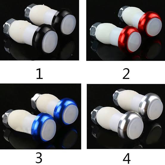 2pcs / set Battery Powered Bicycle Handlebar Light Bike Signal Lamp Cycling LED Bar End Plug Safety Indicators - Cycle Accessories - Cycle Accessories. 