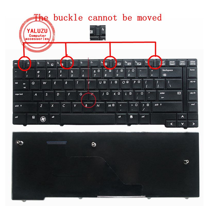 YALUZU US New Keyboard For HP EliteBook 8440P 8440W 8440 Laptop BLACK ...