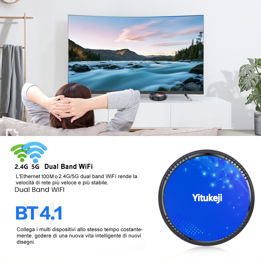 Yitukeji W2 PLUS Android 11 TV Box Amlogic S905W2 2.4G 5G Wifi BT 4K 64G 32G 16G. 