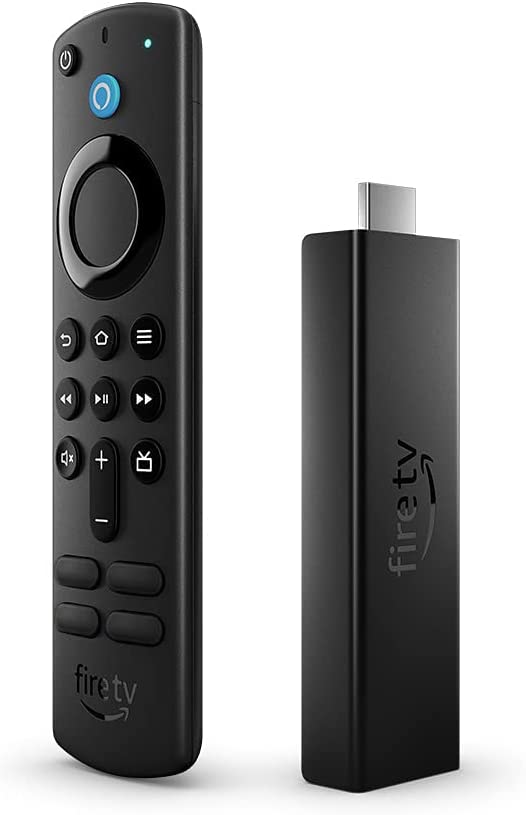 Fire TV Stick 4K Max streaming device, Wi-Fi 6, Alexa Voice Remote (includes TV controls). 