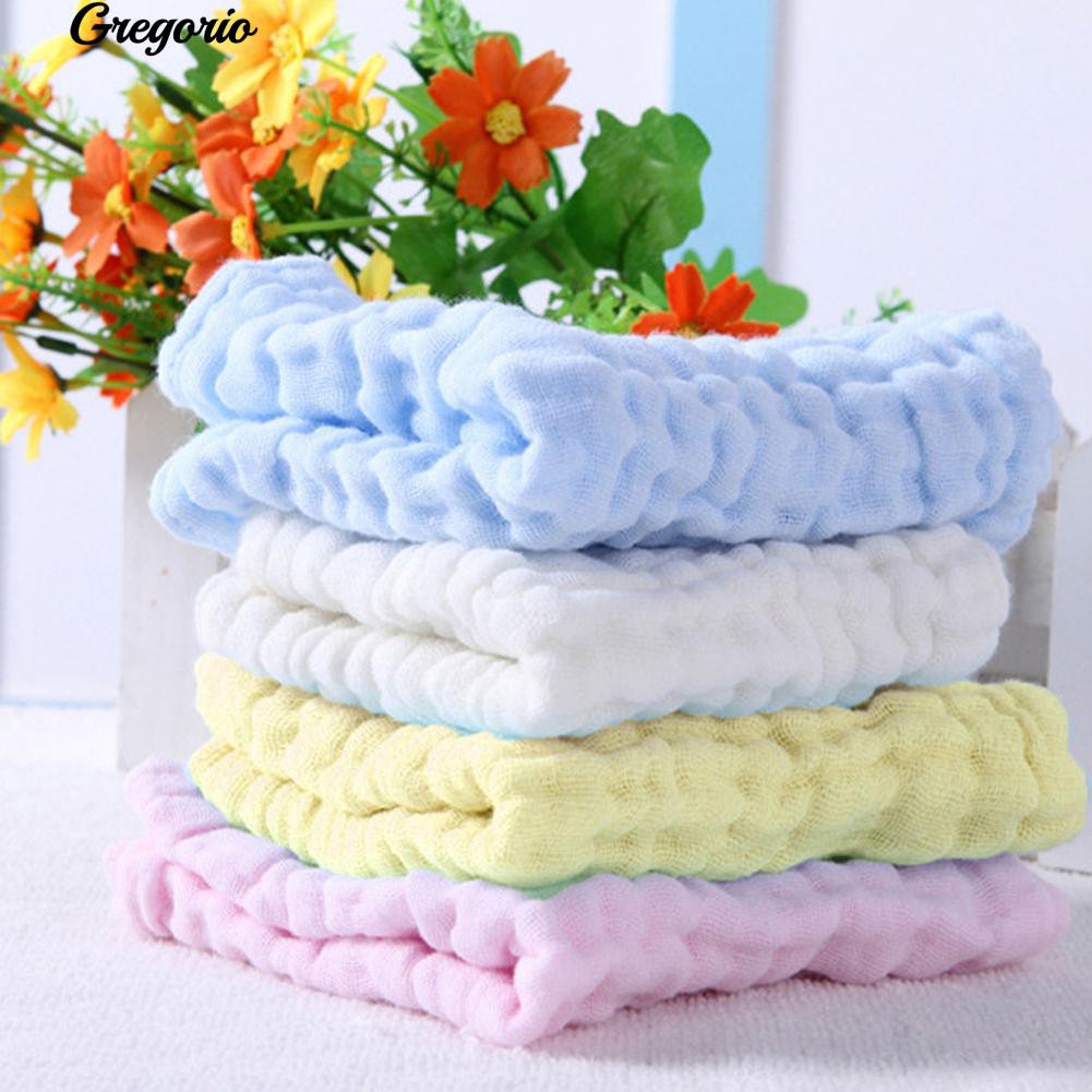 (New)COD!Gregorio oft Cotton Baby Infant Newborn Bathing Towel Wahcloth Feeding Wipe Cloth