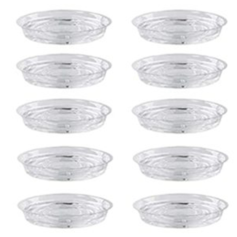 Plant Saucers, 30 Pack of 30cm (12 Inch), Transparent Flower Pot Drip Trays for Indoor & Outdoor Plants Garden Clear