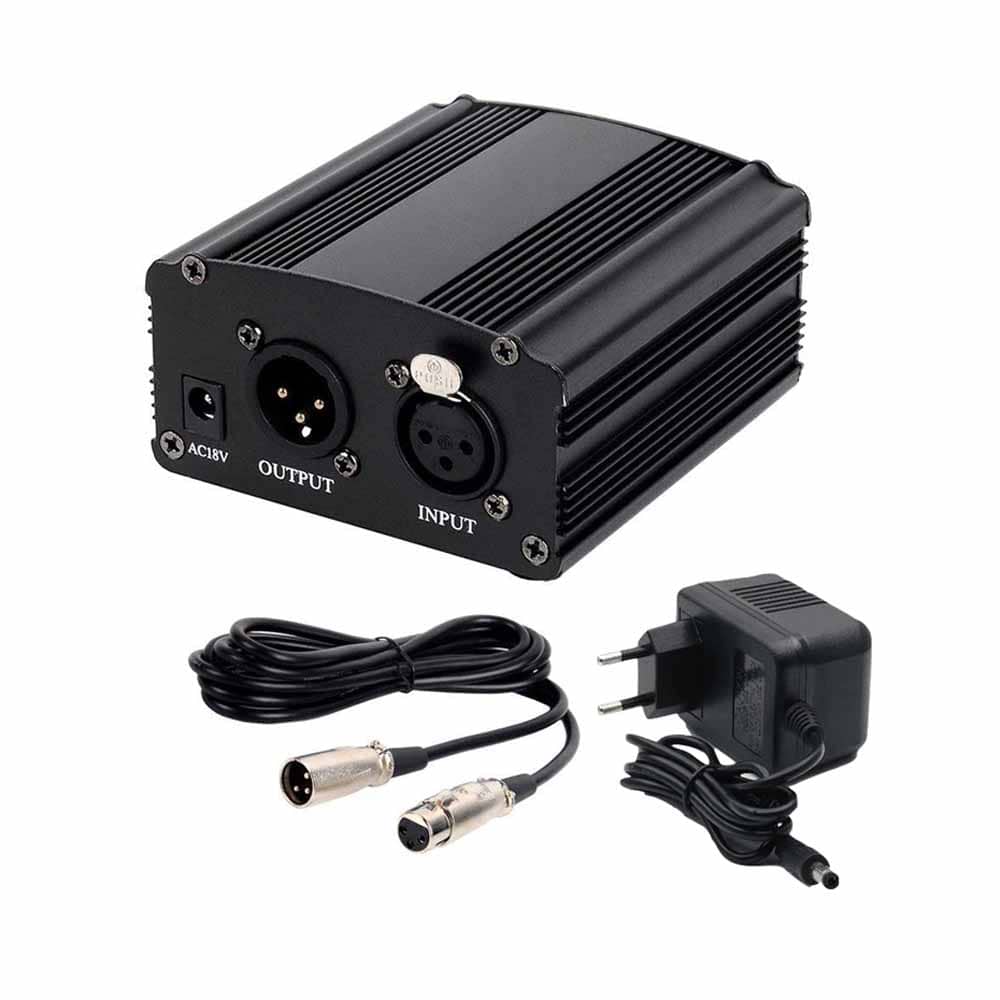 Phantom Power Supply For Condenser Microphone- (48V, 1-Channel). 