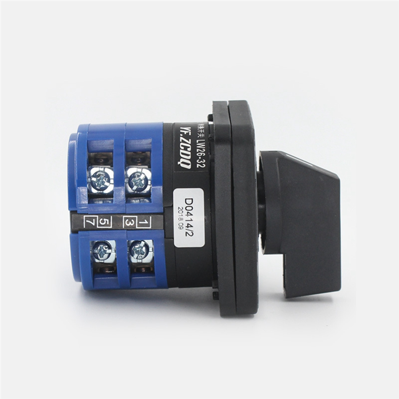 FORIDE Changeover Selector Switch 3 Positions 8 Terminals Universal Rotary Cam Selector Latching Switches 32A. 