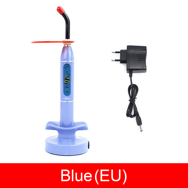 Wireless LED Dental Curing Light blue Cordless Cure Light Lamp Curing Machine. 