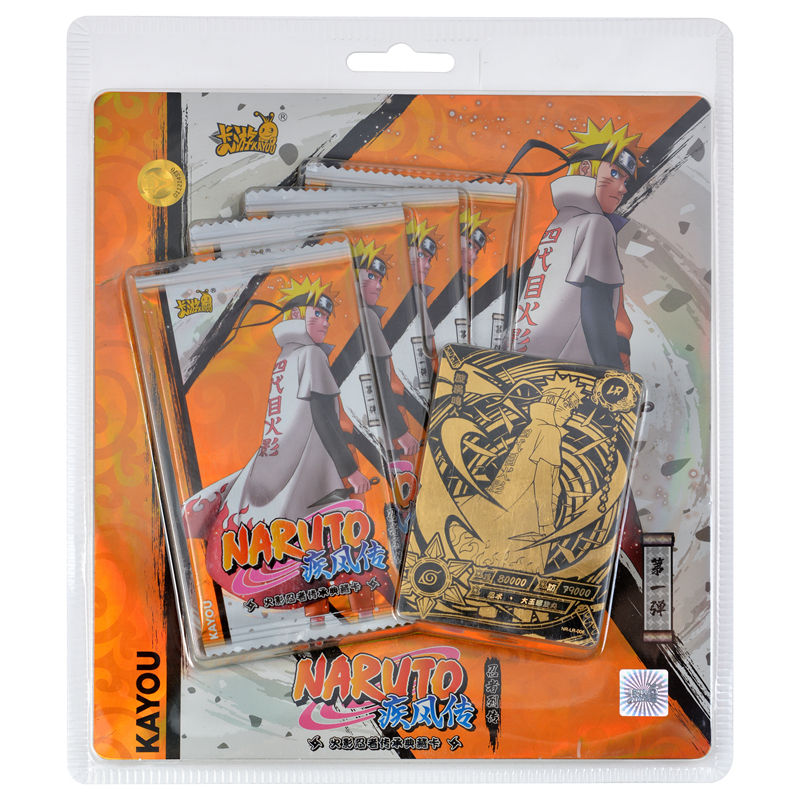 KAYOU Anime Original Naruto Cards Chapter Of The Array Box Added SE Ninja World Collection Cards Toy For Children Christmas Gift. 