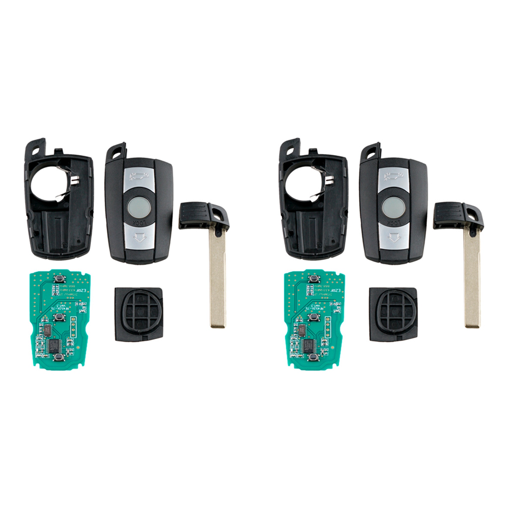 2X Car Smart Remote Key 3 Buttons 3/5 Series X5 X6 Cas2 Cas3 433Mhz