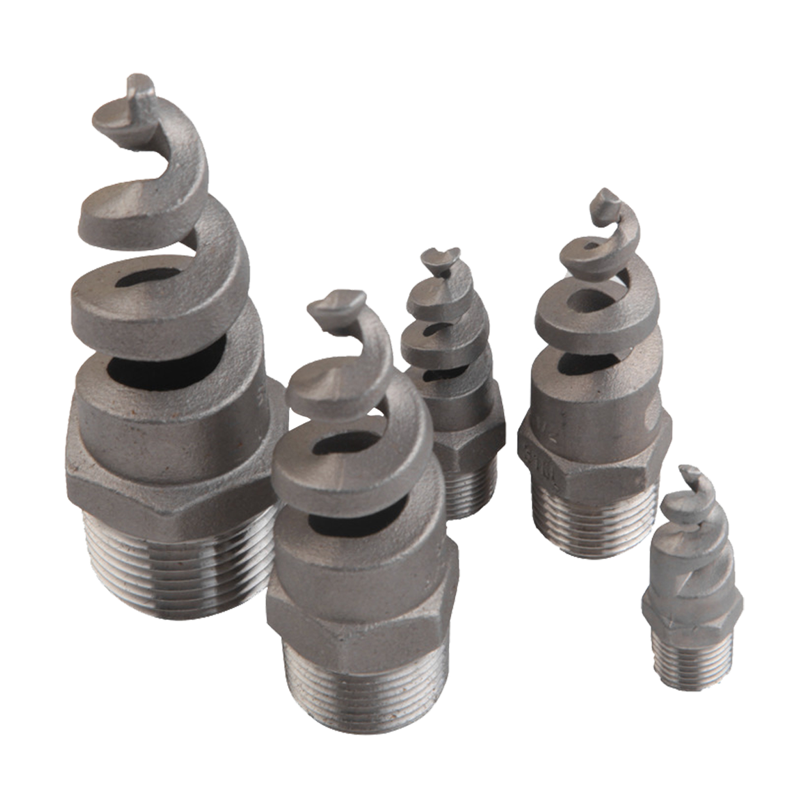 Spiral Nozzle Compt Solid Core Male Thread Spiral Cone Nozzle. 