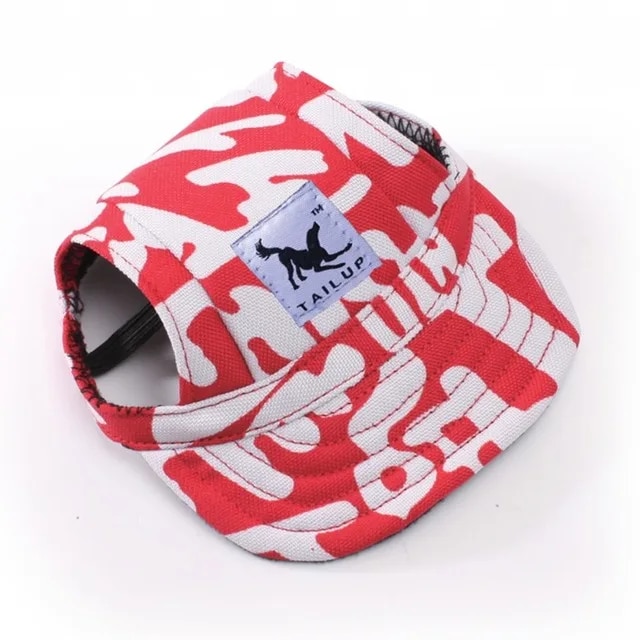 【3C VictoryEagle】[TAILUP]Dog Hat With Ear Hole Summer Baseball Cap Small pet product Oxford Cloth breathable Cool Doggie py0017