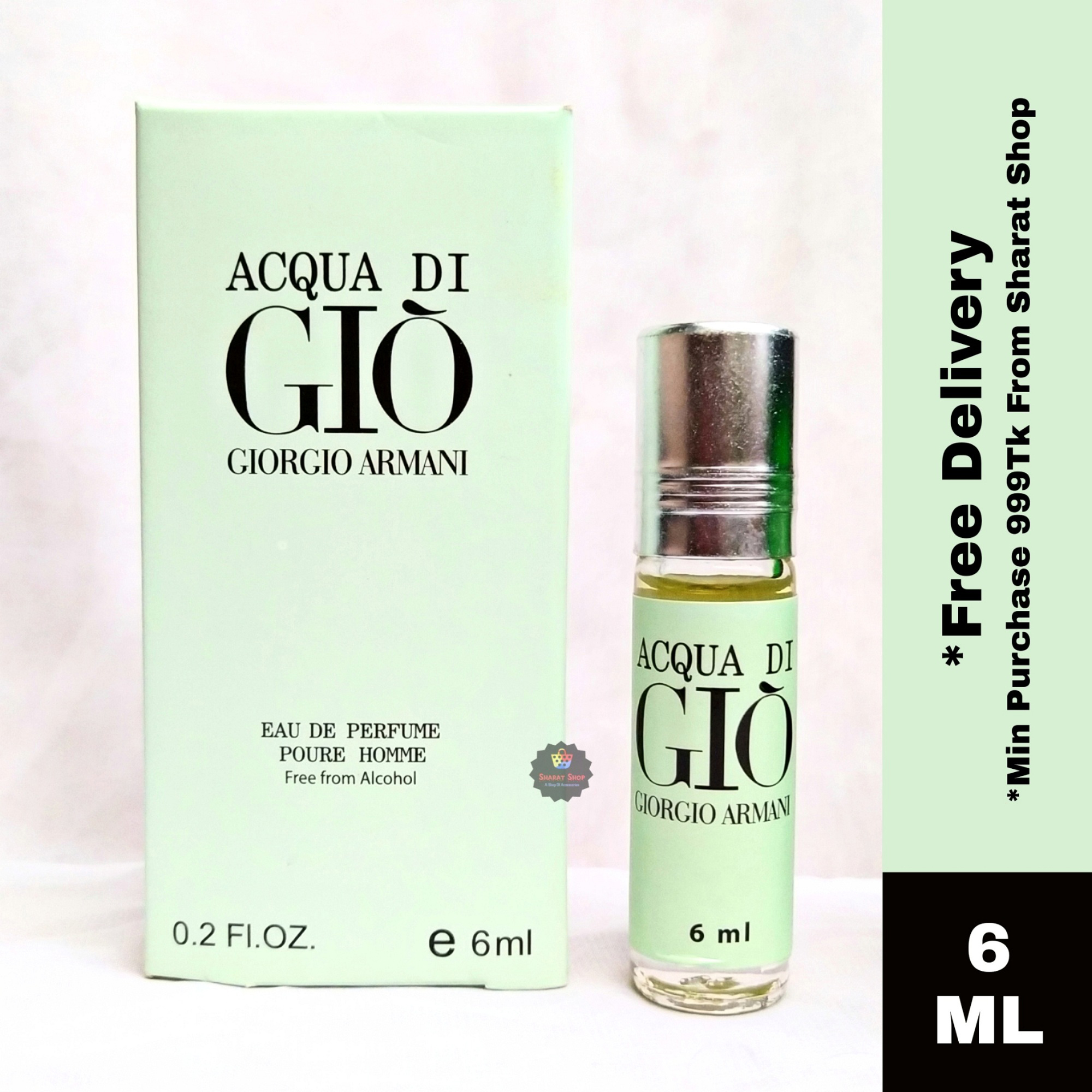 Acqua Di Gio Concentrated Perfume Oil Long Lasting Non-alcoholic Fragrance  - 6ml: Buy Online at Best Prices in Bangladesh 