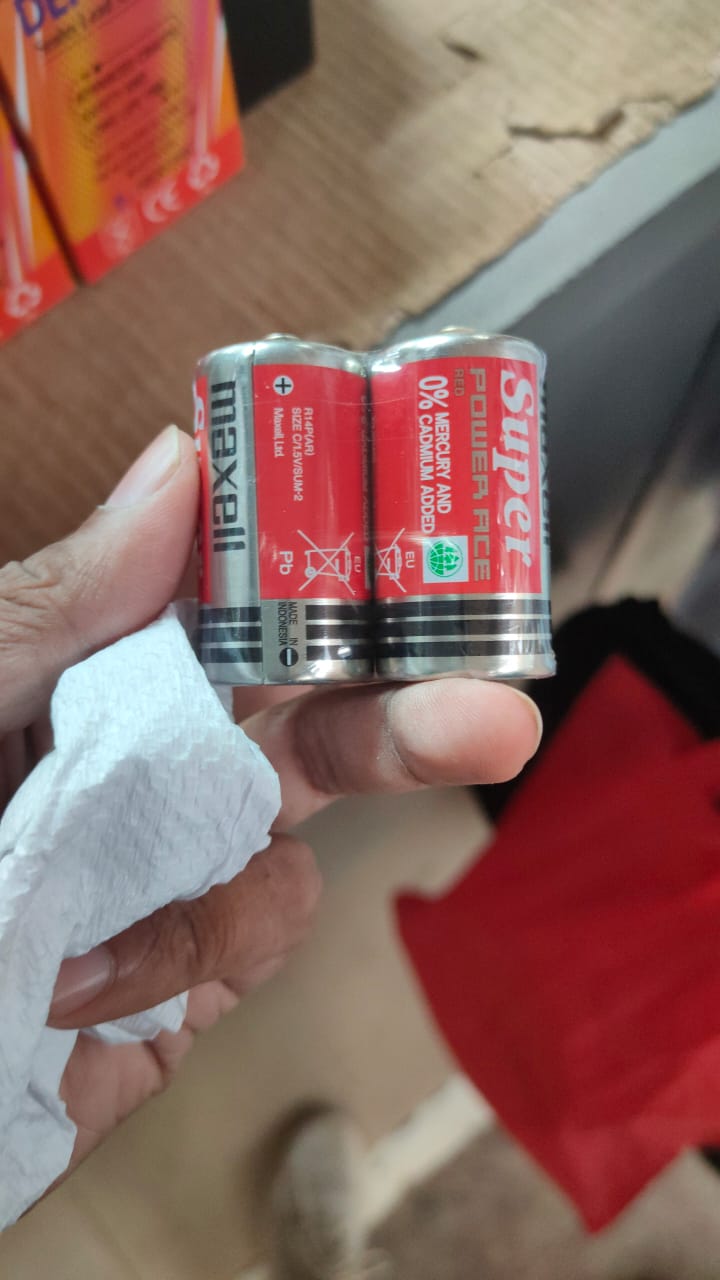 Maxell Super Power Ace Red R14P(AR) Battery. 