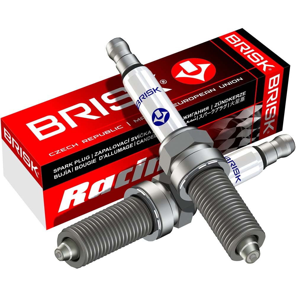 BRISK AR12ZS Multispark Premium Spark Plug for High End Motorcycle Long Thread  19 X 16 mm 1 Piece (Made in Czech Republic). 