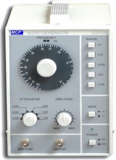MCP LG-1100,	Audio Generator/Signal Generator. 