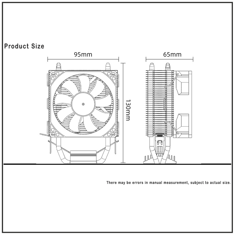 IWONGOU CPU Cooling Fan 3pin For Intel LGA1150/1151/1155/1156/775/1200 AMD/AM3/AM4 X99 X79 Processor Cooler Silent Radiator. 