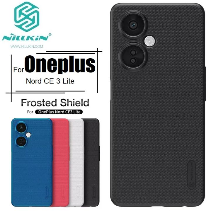 For OnePlus Nord CE3 Lite 5G  Phone Case Nillkin Super Frosted Shield Hard PC Back Cover Salient Dot Design Case