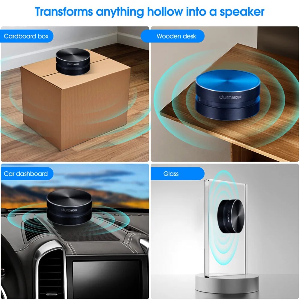 Dura Mobi Hummingbird Speaker Wireless Bluetooth 5.0 Speaker Bone Conduction Speaker Mini Portable Stereo Sound Box Built-in Mic. 
