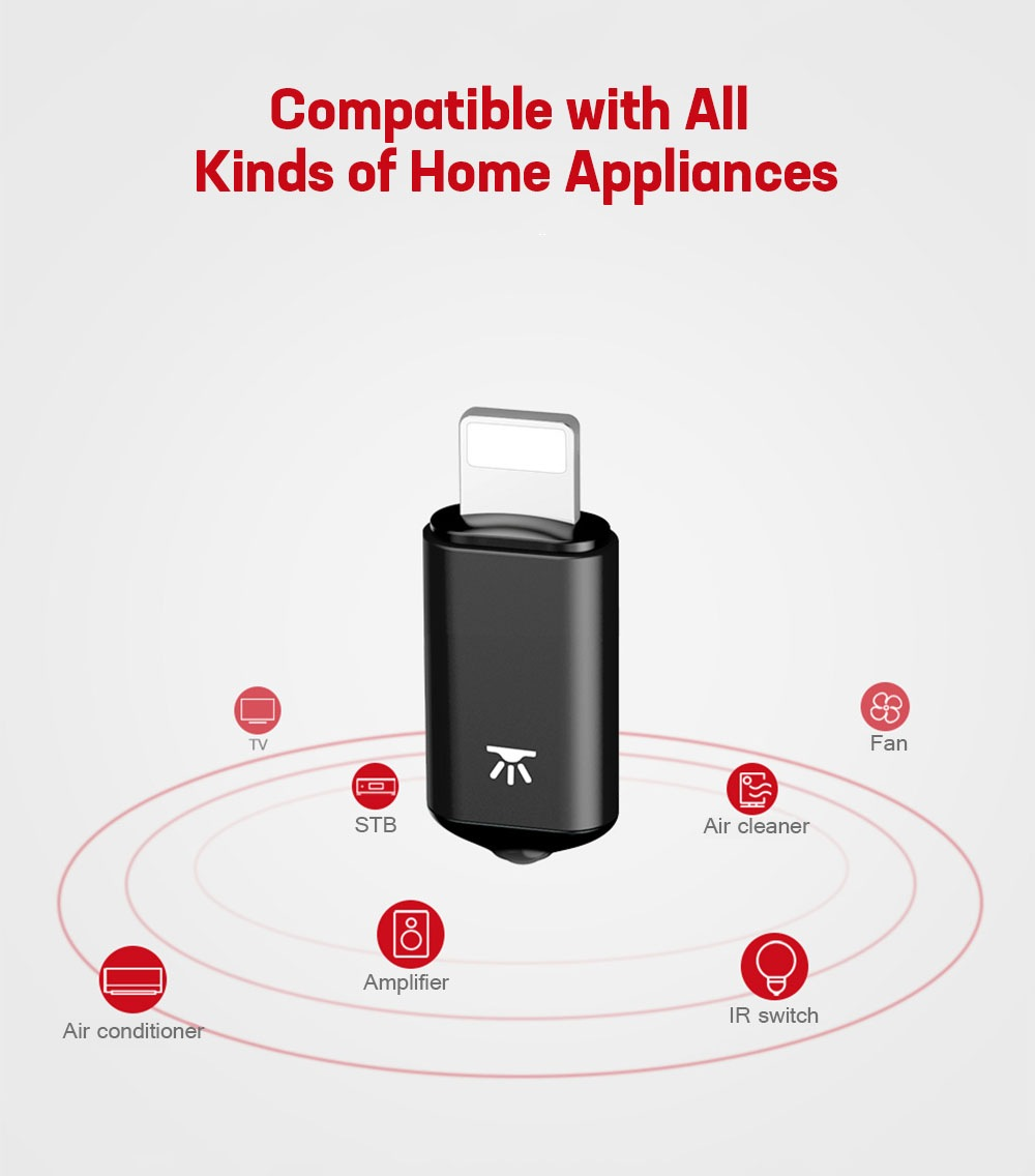 BASEUS R01 iPhone Lightining IR Wireless Remote Control. 
