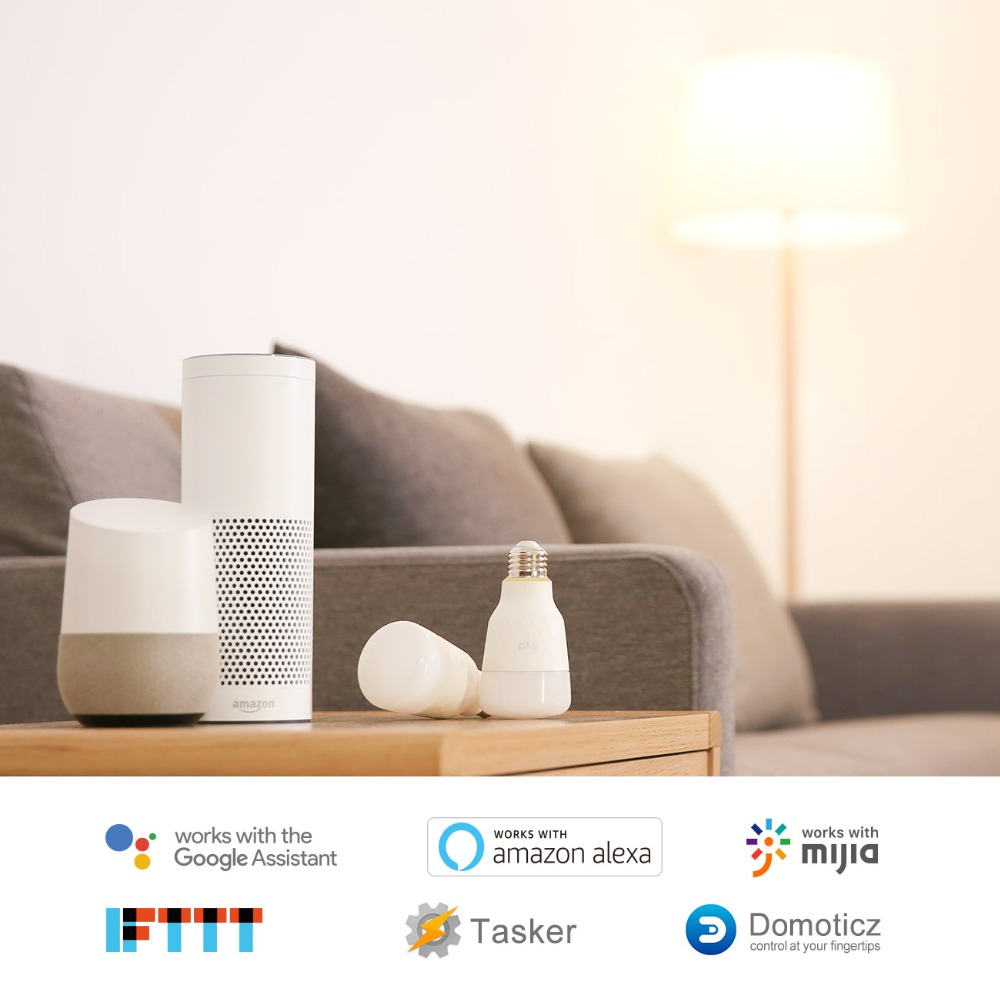 Xiaomi Yeelight Smart LED Bulb 1S RGB Colorful E27 WIFI Voice Remote Control Smart home For Xiaomi APP Mi Home homekit. 