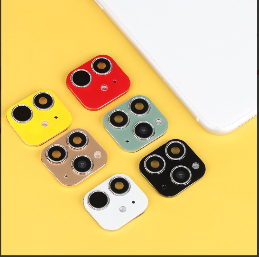 fake camera lens sticker cover screen protector for iphone xr x change to iphone 11 pro max - 509. 