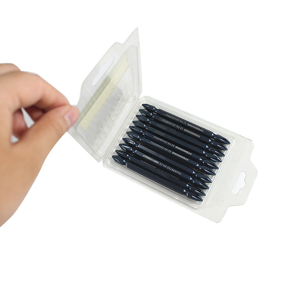 KOGEEK S2 Dual-head Screwdriver Bits Set Pneumatic Screwdriver Bits 10pcs (Slotted+Cross+Hex head). 