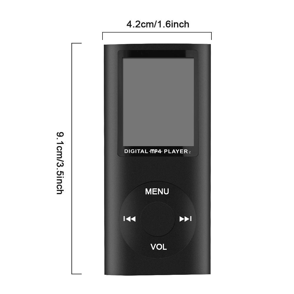 Compact and Portable MP3 / MP4 Player With Photo Viewer, E-Book Reader and Voice Recorder and FM Radio Video Movie Gift Headset. 