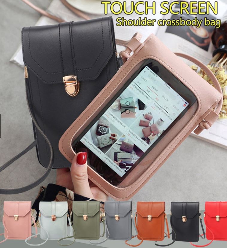 Fashion Touchable PU Leather Change Bag / Cute Crossbody bag for Touches Screen Mobile Phone / Sunmmer Travel Handb. 