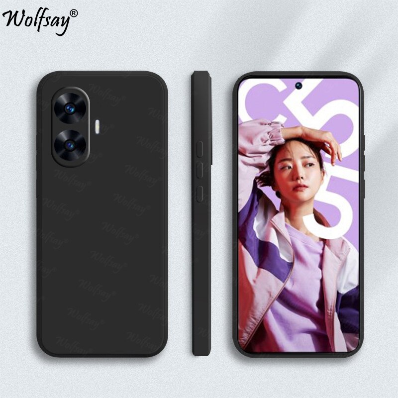 Candy Case For Oppo Realme C55 Case Soft Original Liquid Silico fashionne Back Case For Realme C55 Cover For Realme C55 C 55 6.72 inch. 