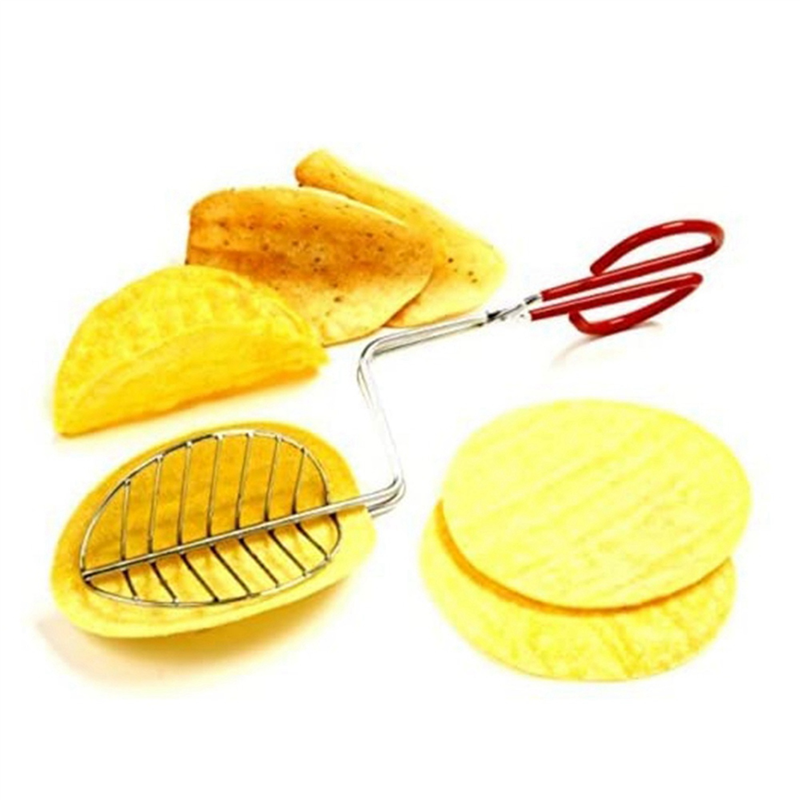 2X Taco Maker Press Fried Taco Shells Mold Crisp Deep Fryer Gadgets
