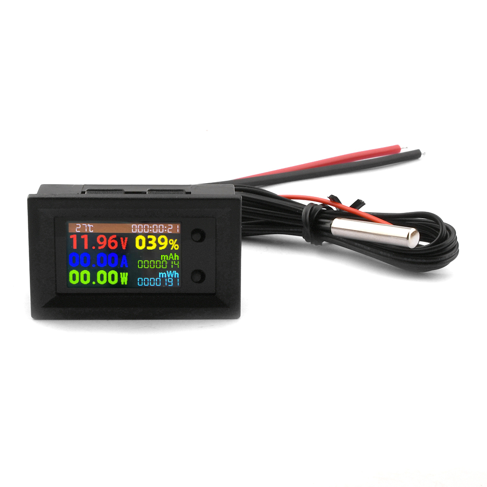 DC 0-200V 10A 100A 300A Multifunctional Battery Capacity Tester Voltage Current Power Energy Meter LCD Digital Voltmeter Ammeter. 