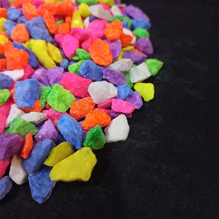Mixed Color Pebbles - Decorative Stones - 1Kg. 