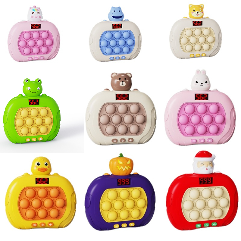 Upgraded Electronic Pop Push Quick Push Game Console with LED Display Screen Suitable for Adult and Child Fidget Toys Christmas. 