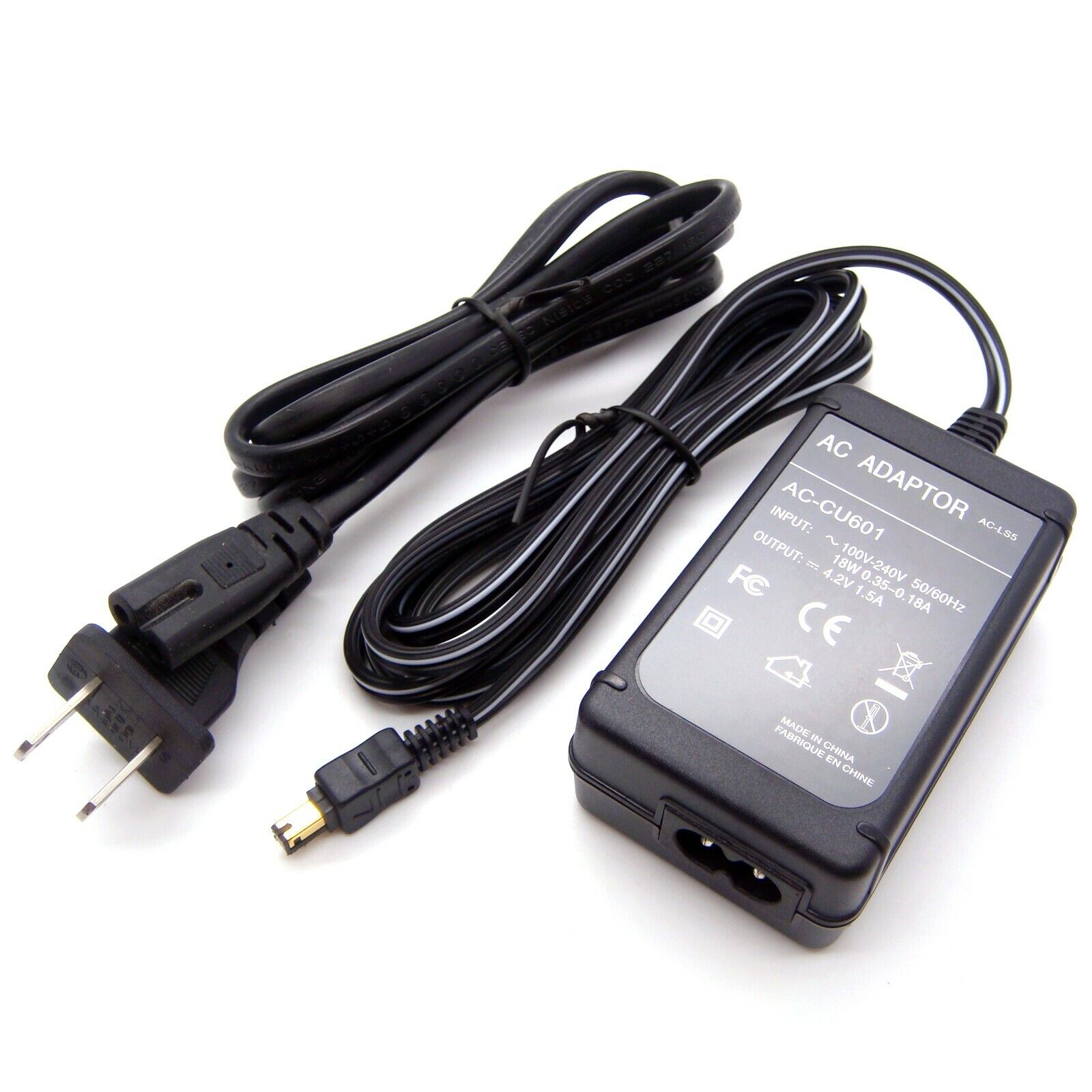 AC-LS5 AC-LS5A AC-LS5B Power Adapter Charger For Sony Cyber Shot DSC-P120 DSC-P150 DSC-P200 DSC-V1 DSC-V3 DSC-W180, DSC-W190, DSC-W200, DSC-W300, DSC-W310, DSC-W350, DSC-W370 DSC-V1, DSC-V3