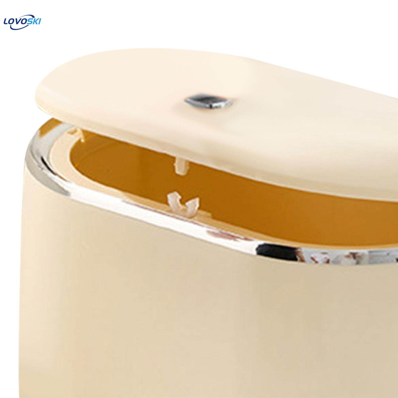 Mini Tabletop Trash Can with Lid Countertop Trash Bin. 