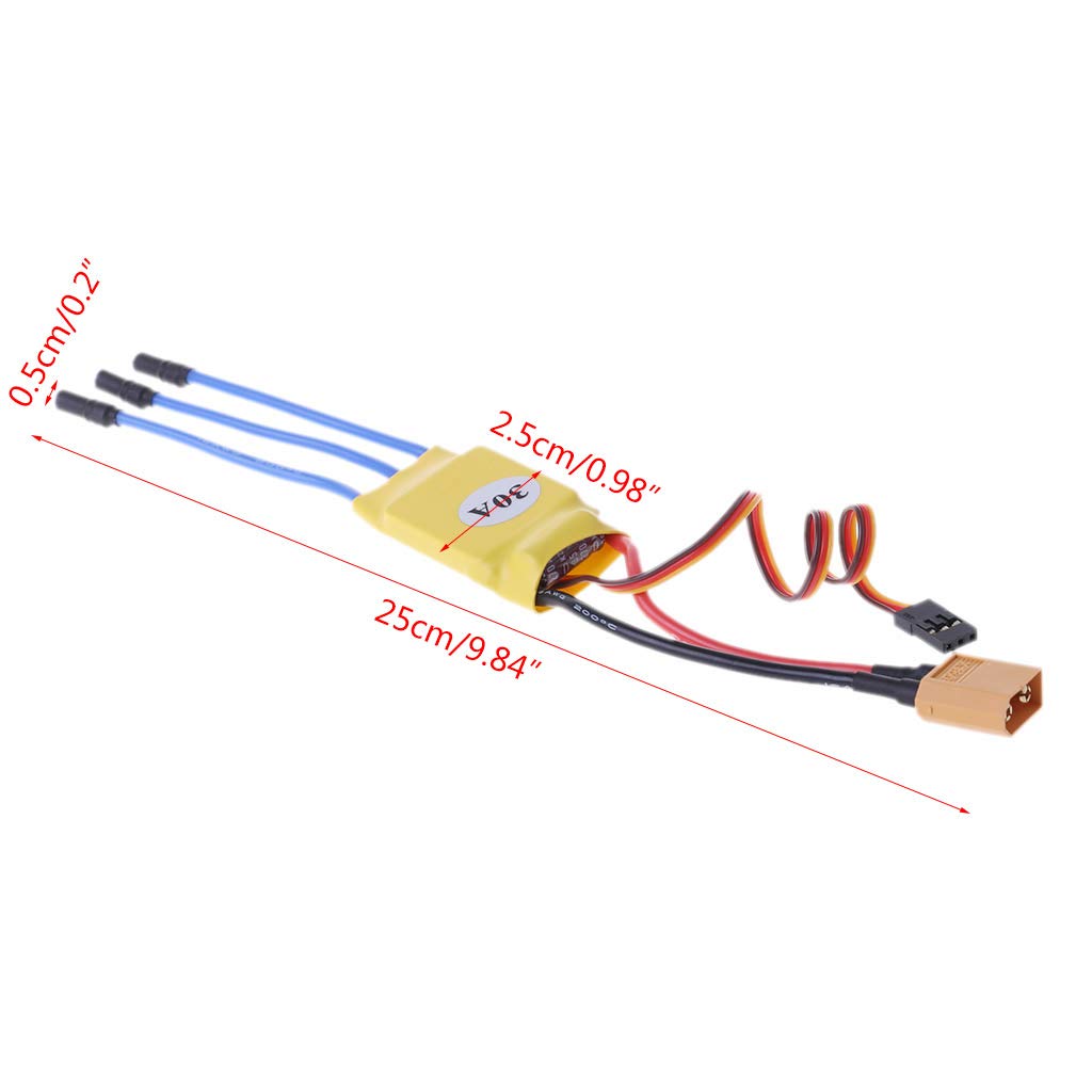 BLDC 30A ESC ESC30A 30A Motor Speed Controller ESC For Brushless Motor ESC Speed Controller 30A Power Supply Adapters. 