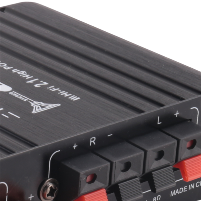 ST-838 HIFI Amplifier 2.1 Channel Car MP3 Mini Amp AUX Input High and Low Bass Adjustment Super Bass 20Wx2+40W Amplifier Easy Install Easy to Use. 