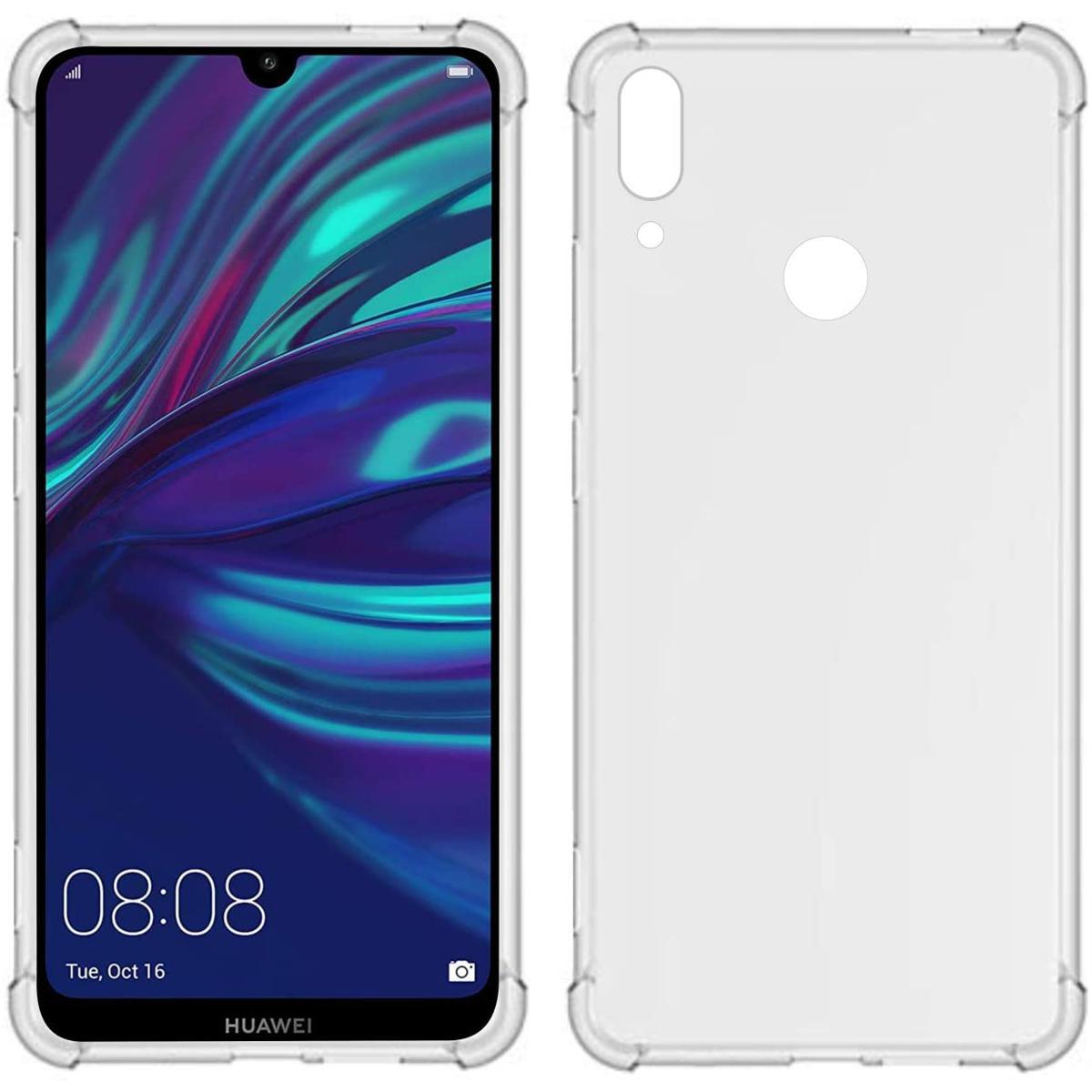 Silicone Back Cover for Huawei Y7 Prime 2019 Crystal Clear Soft TPU Ultra-Thin Transparent Flexible, with 4 Corner Protection