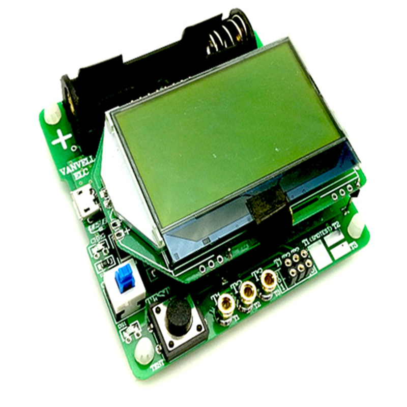 MG328 Transistor Tester for ESR Meter Inductor-Capacitor Meter ESR DIY MG328 Multifunction with Test Line. 