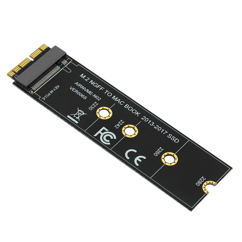 M. 2 NVME SSD Convert Adapter Card for MacBook Air Pro Retina 2013-2024 NVME/AHCI SSD Kit for A1465 A14 66 A1398 A1502. 