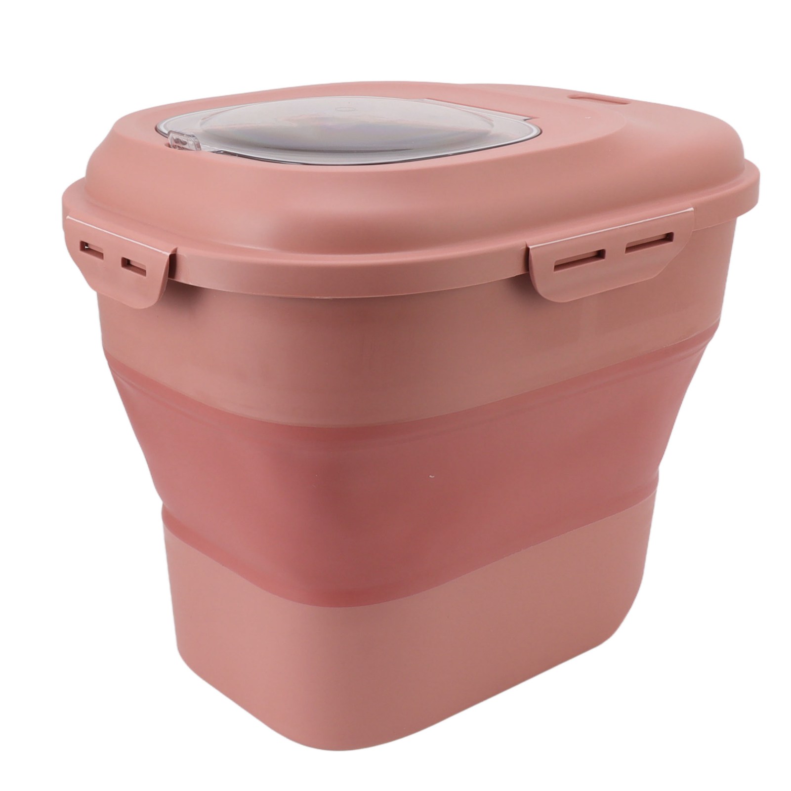 Rice Food Storage Container Large Collapsible Food Storage Container with Measuring Cup Rolling Wheel. 